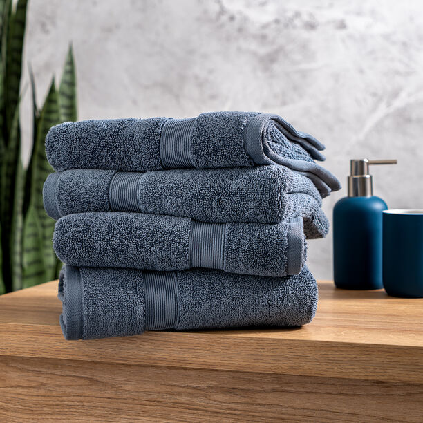 Boutique Blanche Cameo Blue 4 Piece Ultra Soft Hand Towel Set 50*100 Cm image number 0