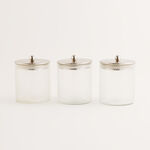 Alberto glass canister set 3pcs 12*12*14cm, silver image number 0