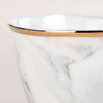 La Mes Grey Marble Arabic Coffee Set 12 Pieces With Gold  image number 2