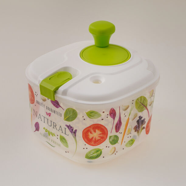 4,2 lt decorated salad spinner for vegetables image number 3