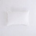 Boutique Blanche Pillow Cover Set 100% Cotton 200Tc Percale Standard White 75*50 Cm image number 4