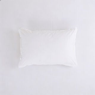 Boutique Blanche Pillow Cover Set 100% Cotton 200Tc Percale Standard White 75*50 Cm