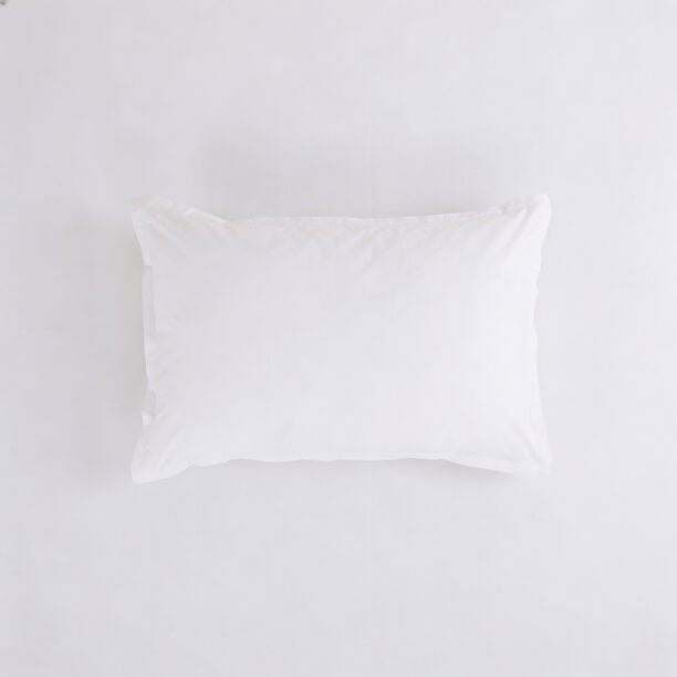 Boutique Blanche Pillow Cover Set 100% Cotton 200Tc Percale Standard White 75*50 Cm image number 4