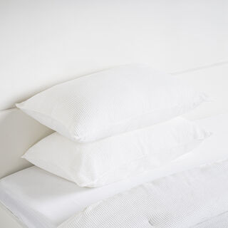 3 Pcs Cotton King Comforter Set, 260*240 Cm, White, Boutique Blanche