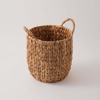 Homez Round Storage Basket Rattan, Beige 28*26*30Cm
