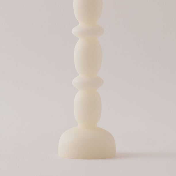 هومز شمعة كالم من شمع الصويا، أبيض 7.5*7.5*24.5سم image number 2