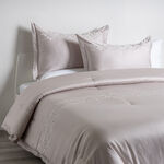 Boutique blanche 3pcs cotton embroidered comforter set queen 240*200 cm image number 0