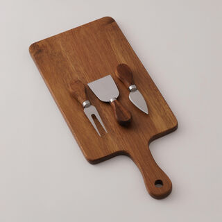 Alberto Acacia Wood Cheese Plate 40*18.1*1.5Cm, Brown