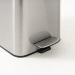 Cottage stainless steel square guard pedal bin 5L soft close, silver image number 3