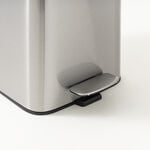 Cottage stainless steel square guard pedal bin 5L soft close, silver image number 3
