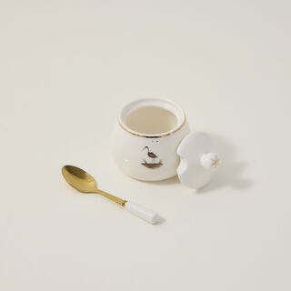Dallaty white porcelain and glass Tea and coffee cups set 28 pcs
