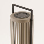 Homez metal solar lantern, grey 14.5*12.5*40cm image number 1