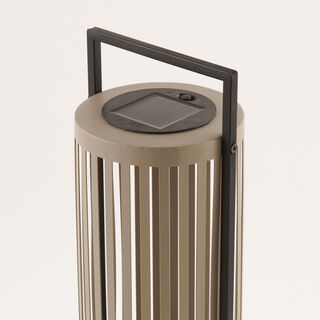 هومز فانوس شمسي معدني رمادي 14.5*12.5*40سم