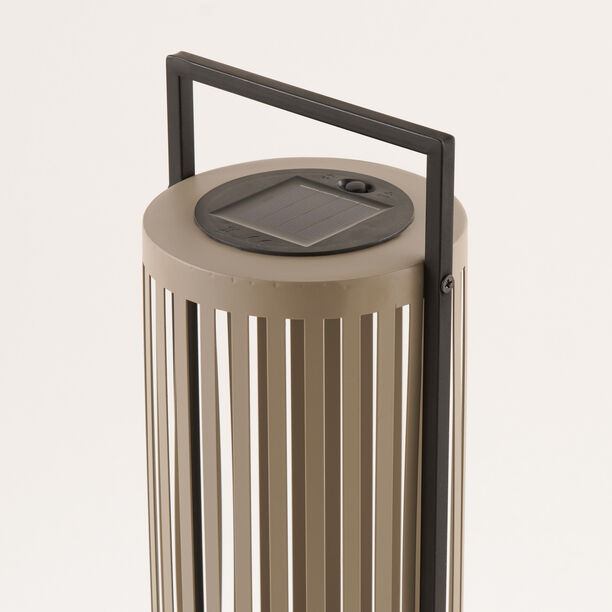 Homez metal solar lantern, grey 14.5*12.5*40cm image number 1