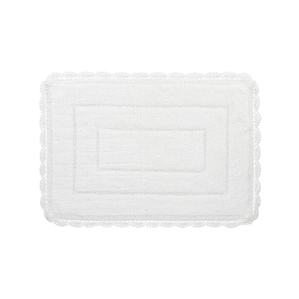 Boutique Blanche white cotton bathmat 60*90 cm image number 1