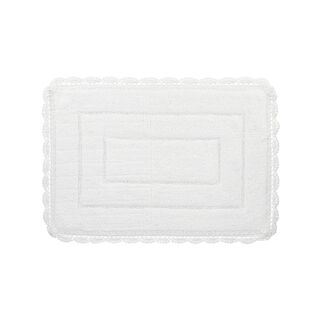 Boutique Blanche white cotton bathmat 60*90 cm