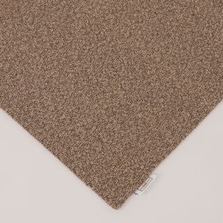 بوتيك بلانش غطاء وسادة بدون حشوة بتصميم بولي بوكليه 45*45سم، بني