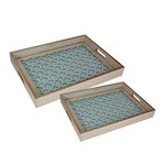 Wooden Tray Set 2 Pieces image number 1