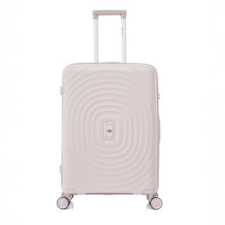 Travel Vision Trolley Suitcase Circles 24 White 46*26.5*66.5 Cm