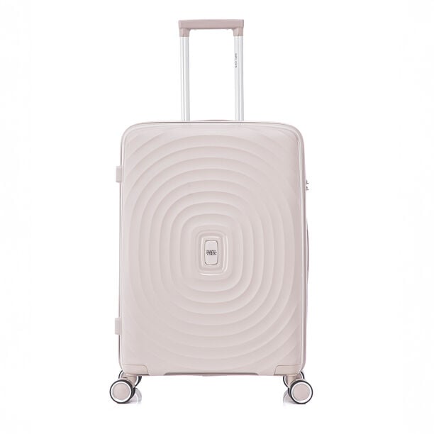 Travel Vision Trolley Suitcase Circles 24 White 46*26.5*66.5 Cm image number 1