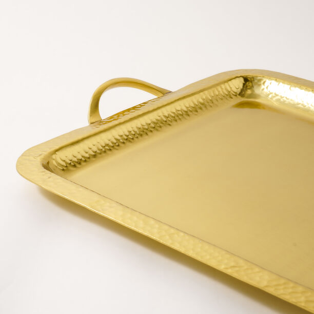 Dallaty Large matt gold serving tray 43*38*77 cm image number 1