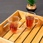 Mug Set 2 Pieces Double Wall Plain 200Ml Veer image number 3
