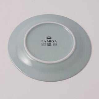 La Mesa embossed porcelain side plate set, 4pcs, green 7.5"