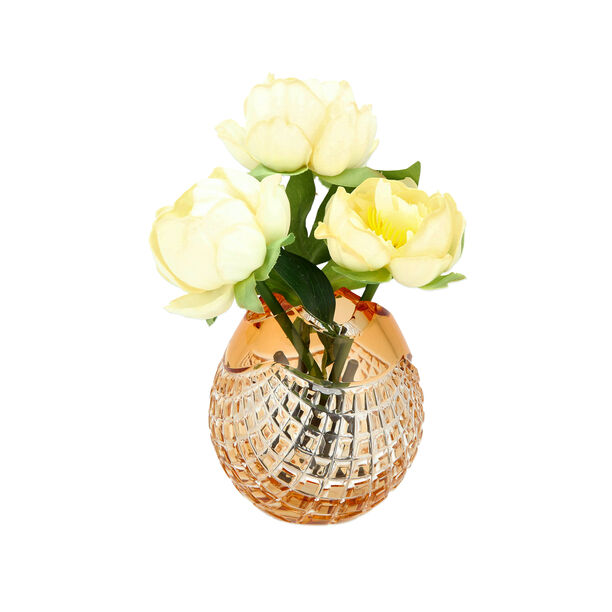 VASE CRYSTAL AMBER image number 2