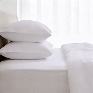 Boutique Blanche Fitted Sheet 100% Cotton 300Tc Sateen King, White 180*200 Cm