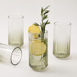 لا ميسا طقم أكواب زجاج 4 قطع 400 مل، أخضر image number 3