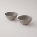 La Mesa 4 pcs stoneware bowl set, grey, 6" image number 1