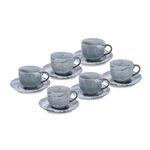 La Mesa Marble With Silver Coffee Set 12 Pieces  image number 0
