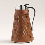 Dallaty brown leather vacuum flask 1L image number 0