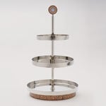 Pearl Collection La Mesa Tier Stand Metal Wood Base, 56*30 cm image number 0