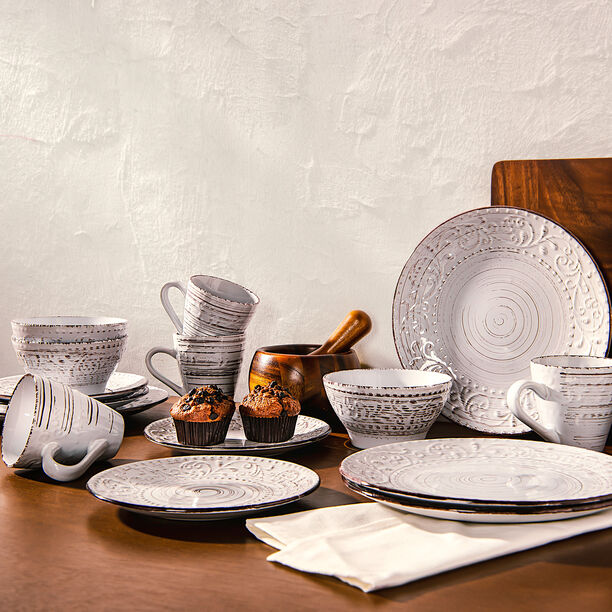 Dinner Set 16 Pieces White  image number 0