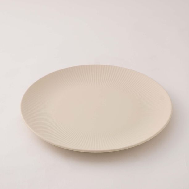 La Mesa 18pcs embossed porcelain dinner set, white image number 2