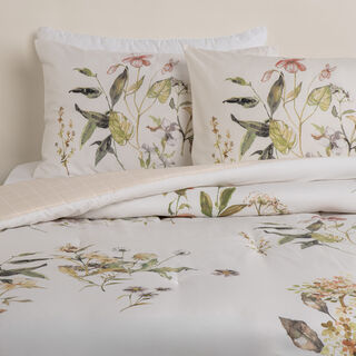 Painterly bunches 3pc comforter queen green 200*240 cm