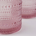 La Mesa 4 Pcs Tumbler Glass Set, Pink 8*8*10 Cm image number 2