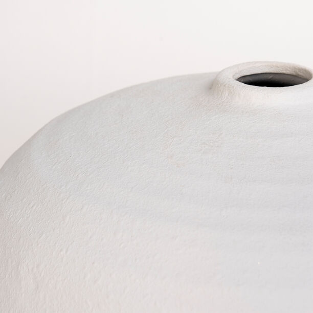 Homez off white ceramic vase 28*28*27 cm image number 3