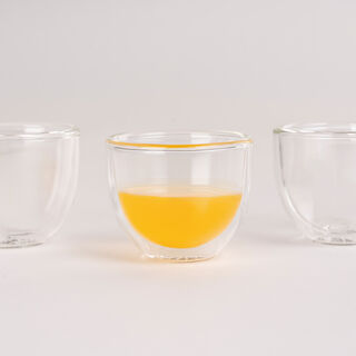 6 Piece Glass Double Wall Coffee Cup