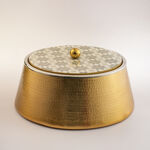La Mesa metal food server 36*36*17cm, gold image number 0