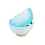 Glass Nuts Bowl Set 2 Pieces Aqua image number 1