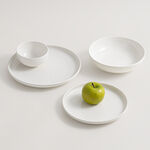 La Mesa porcelain 16pcs dinner set white ribbed image number 7
