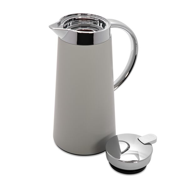 Dallety Steel Vacuum Flask Pipe Chrome/ Gray 1L image number 2
