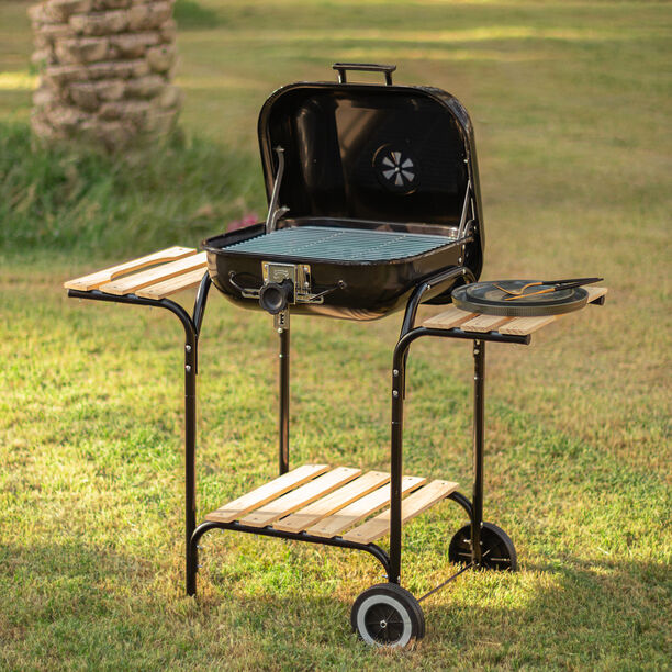 18" square trolley grill in black image number 1