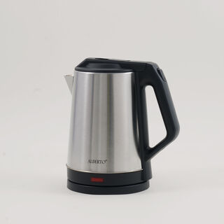 Alberto stainless steel kettle 1500w, 2L, black