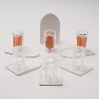 Qurtuba Collection Dallaty Tea Set Qurtuba Design 12 Pieces