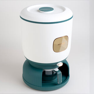 Alberto 10Kg rice dispenser grey round shape
