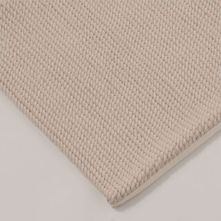 Boutique Blanche cotton square cushion cover 45*45cm, white
