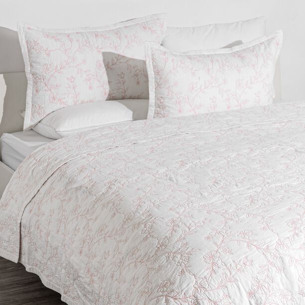 بوتيك بلانش طقم لحاف كينج قطن 3 قطع 250*240سم، أبيض image number 0